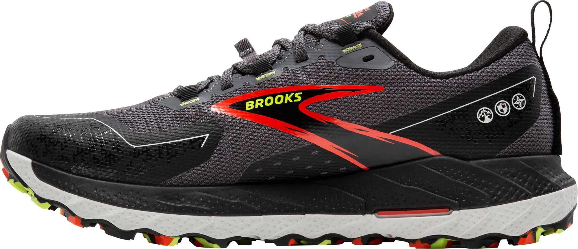 Greek Ease Leather Brooks Cascadia 18 GORE-TEX Mens Trail Running Shoes - Grey