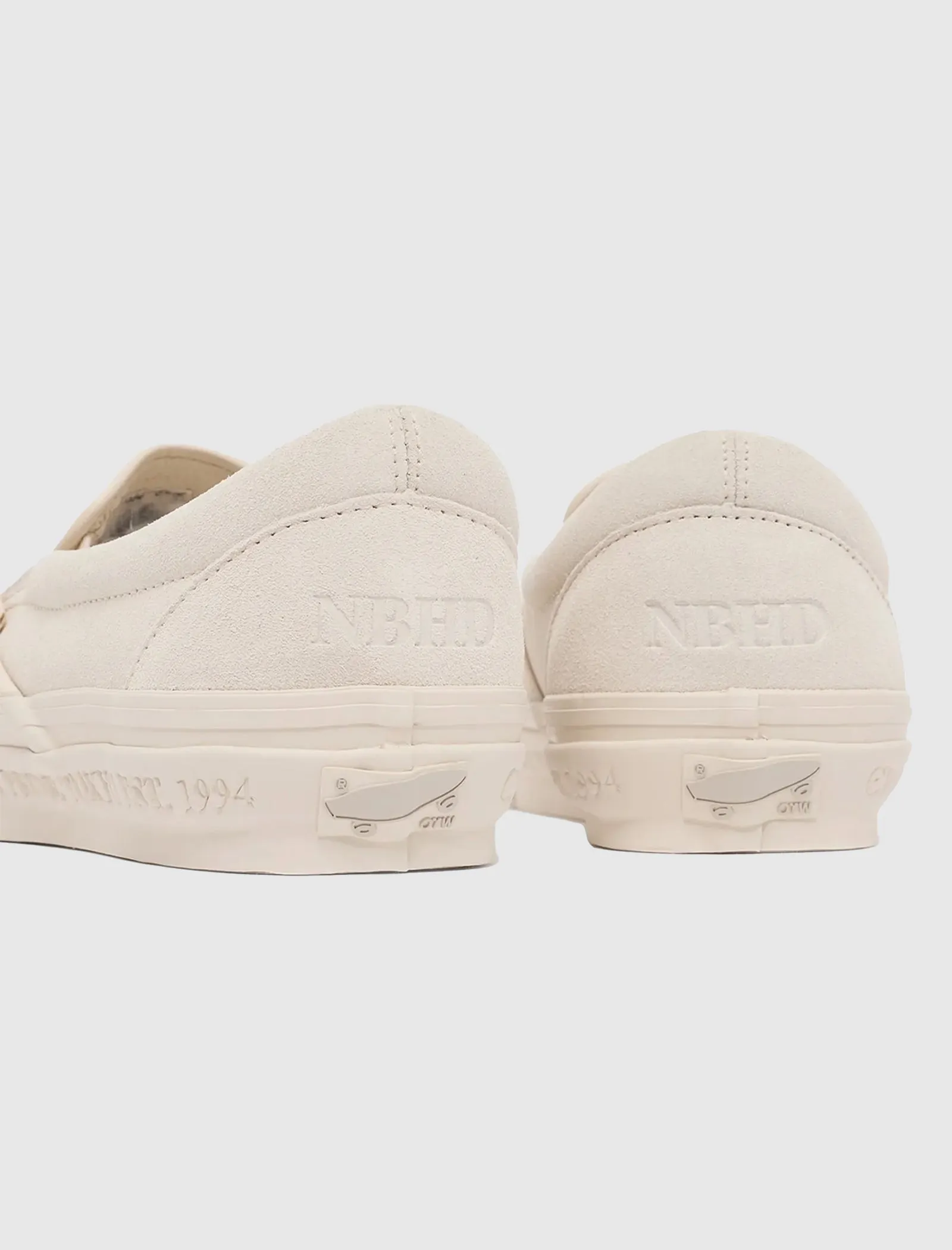 NEIGHBORHOOD X OTW CLASSIC SLIP ON "WHITE" Fight Mode Boho Free