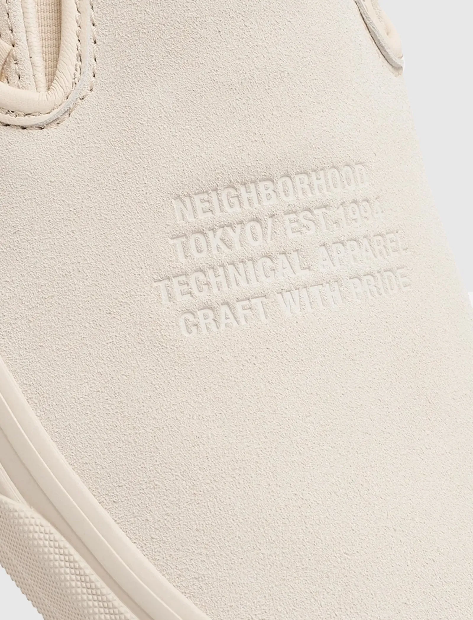 NEIGHBORHOOD X OTW CLASSIC SLIP ON "WHITE" Dream Path Comfort collar