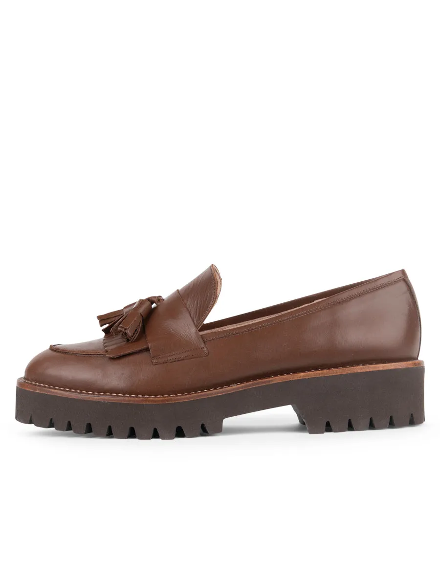 Beckham Tassel Lug Loafer Palm Base