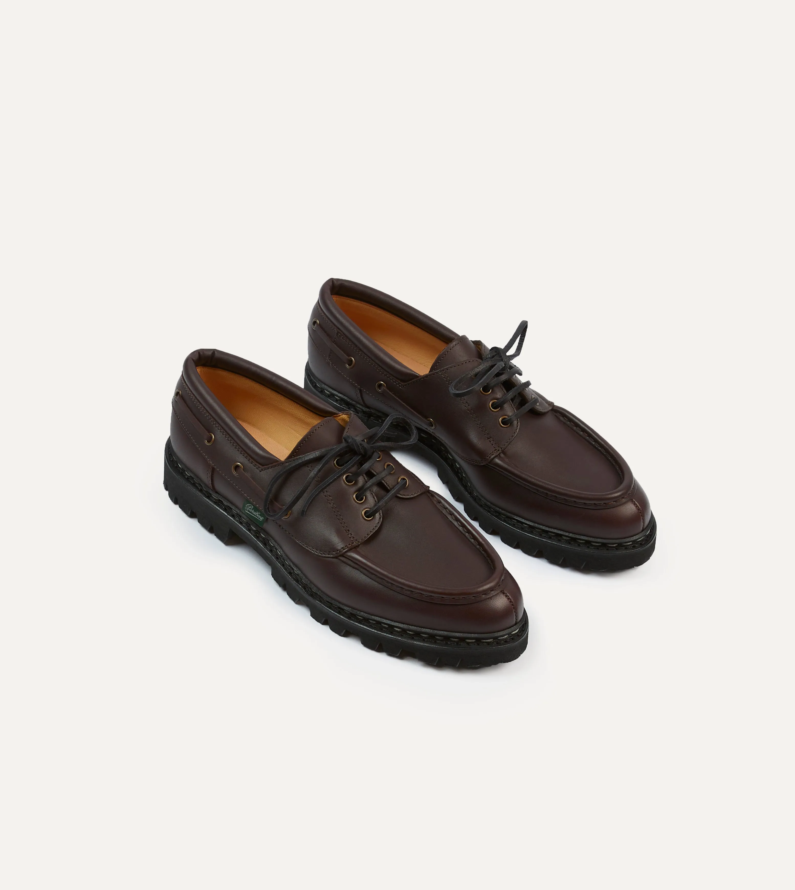 Paraboot Chimey ??b??ne Calf Leather Derby Shoe Street Edge Foam Lining Standing Workers