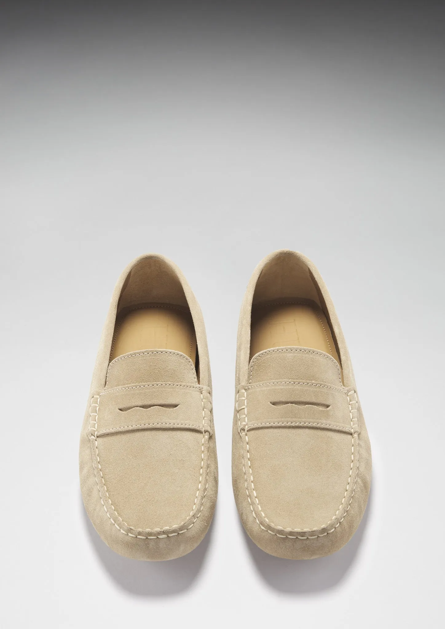 Relaxed Outfit Penny Driving Loafers, taupe suede
