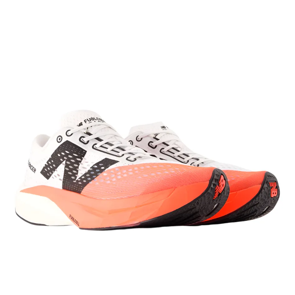 New Balance Men's Fuelcell Supercomp Pacer v2 Running Shoes in Urgent Red/White/Black AW25 marathon runner shoes