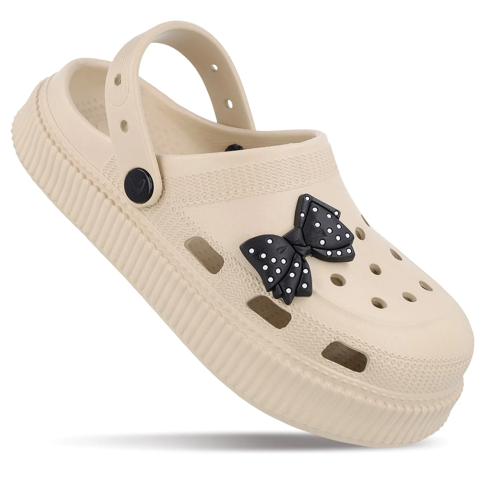 Neon Glow Women's Clogs  - WC8953 Cream