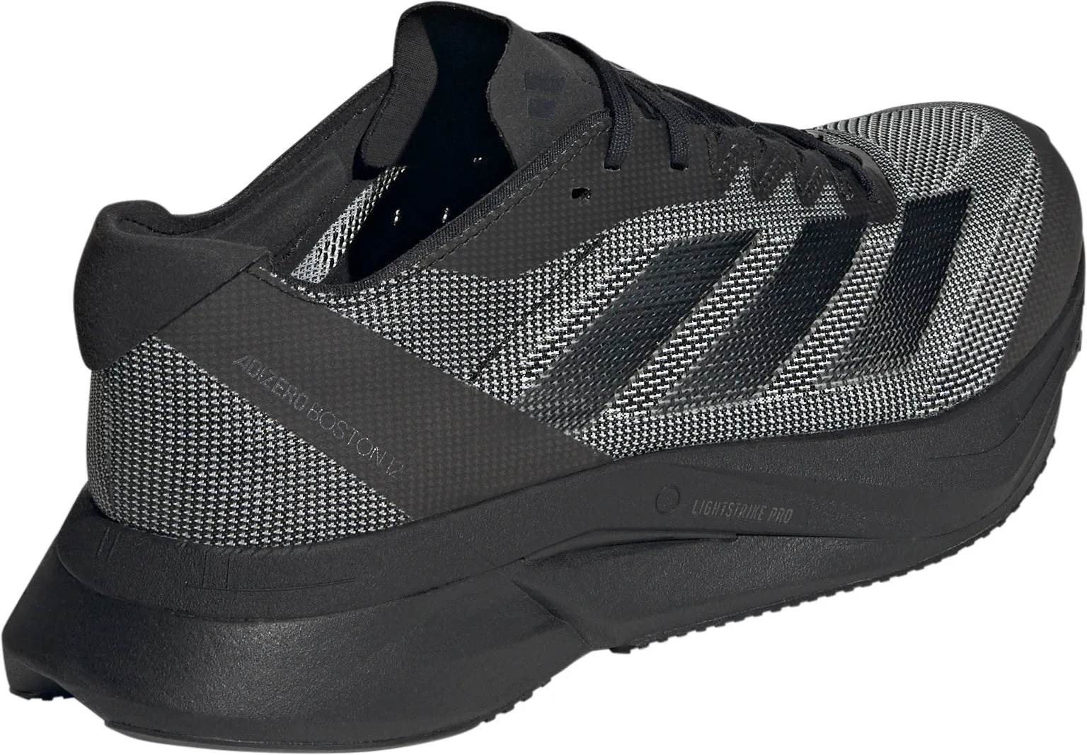 adidas Adizero Boston 12 Mens Running Shoes - Black Adjustable Fit