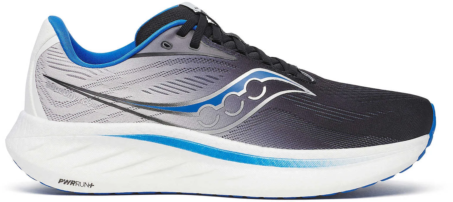 Saucony Ride 18 Mens Running Shoes - Black Light Run Closet Core