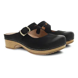 Britney - Black Comfortable Vacation Footwear Work Light