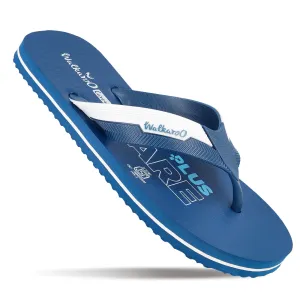 Resort Relax Style Pool side Men's Hawai Slippers - HG153 Teal Blue White