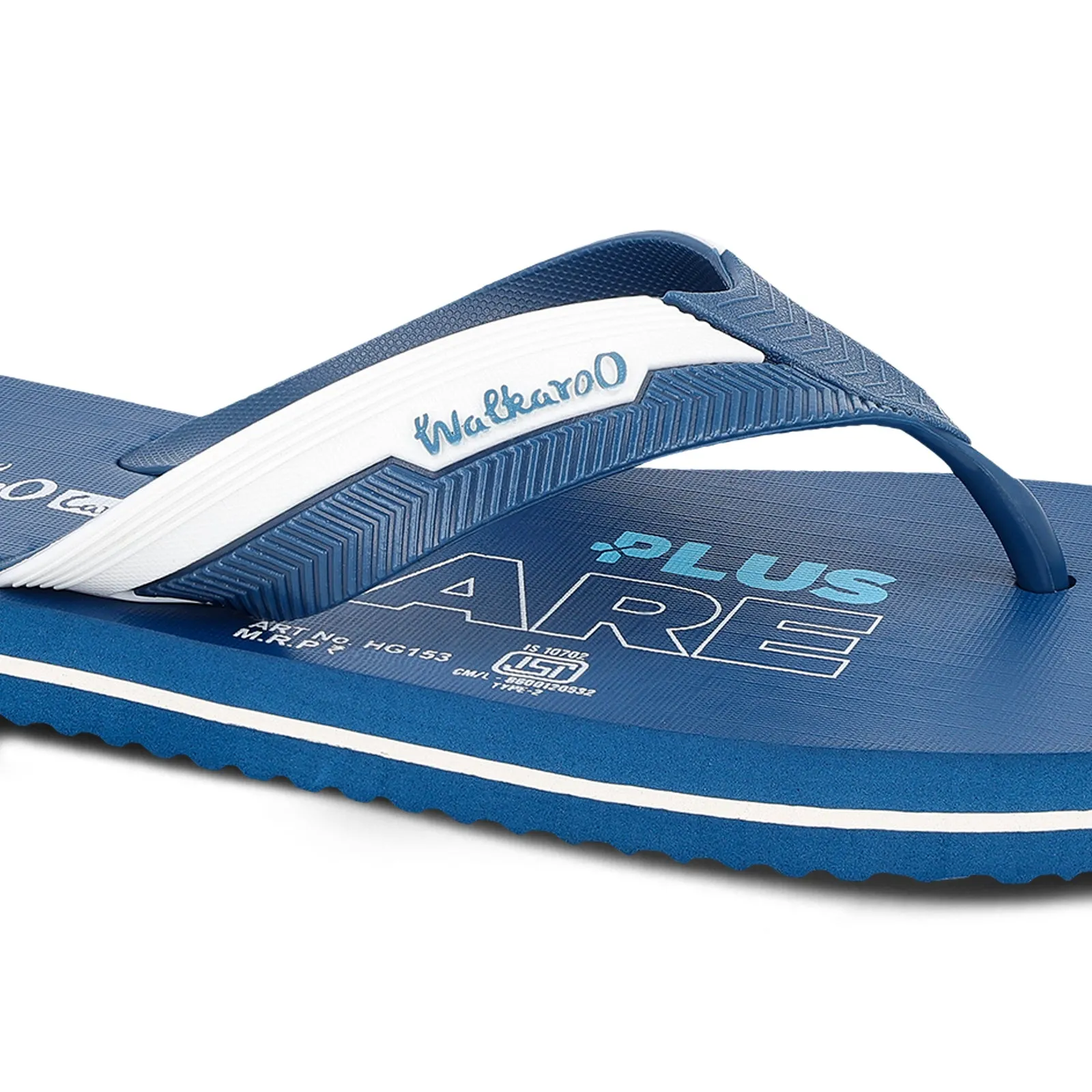 Seaside Walk Fit Men's Hawai Slippers - HG153 Teal Blue White