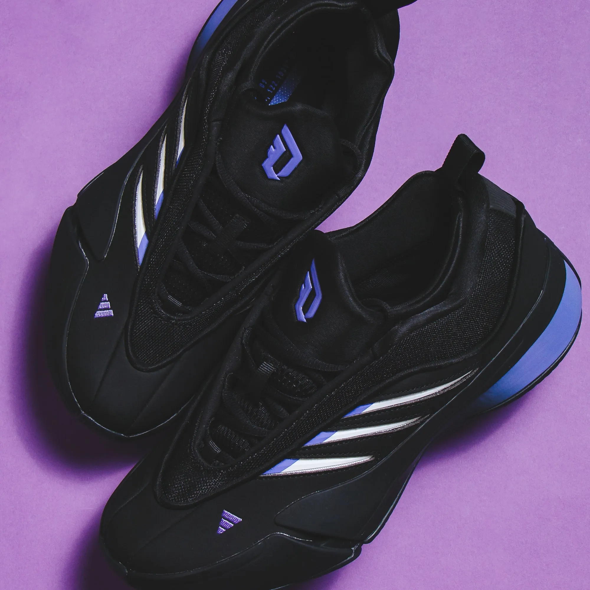 Adidas Basketball Men Dame 9 Black JI1938 Ventilation Channels Design Microfiber Internal Sock
