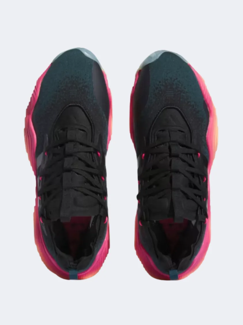 Responsive Heel Counter Reliable Adidas Trae Young 3 Men Basketball Shoes Black/Orange/Navy