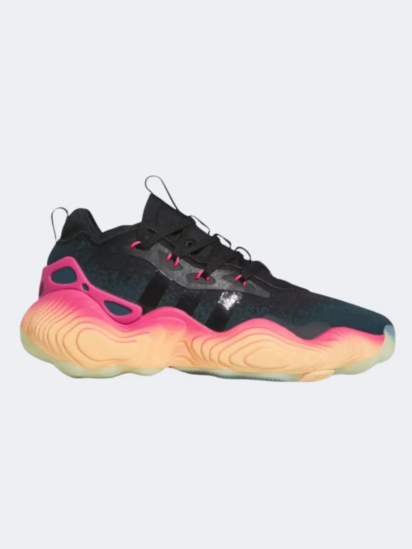 Adidas Trae Young 3 Men Basketball Shoes Black/Orange/Navy Enhanced Drop In Enhanced Mobility