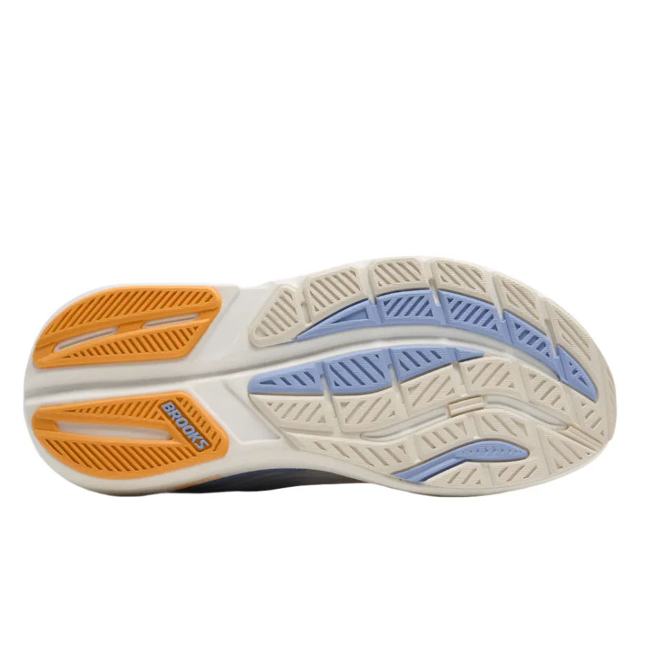 running in a tunnel area shoes Bounce Back Brooks Women's Ghost Max 3 Running Shoes in Coconut/Blue Heron/Orange AW25