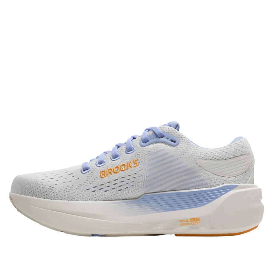 all - around shoes running with socks Brooks Women's Ghost Max 3 Running Shoes in Coconut/Blue Heron/Orange AW25