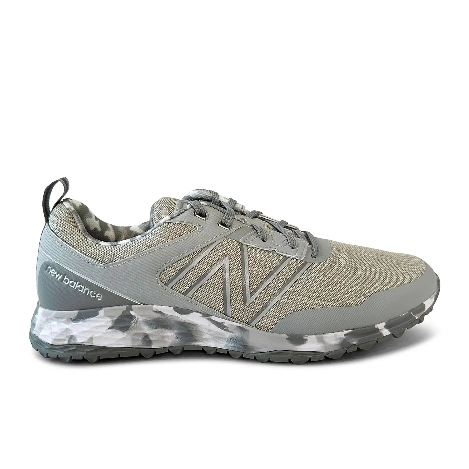 Stability control New Balance Ltd Edition Camo Mens Fresh Foam Contend Golf Shoe - LIGHT GREY