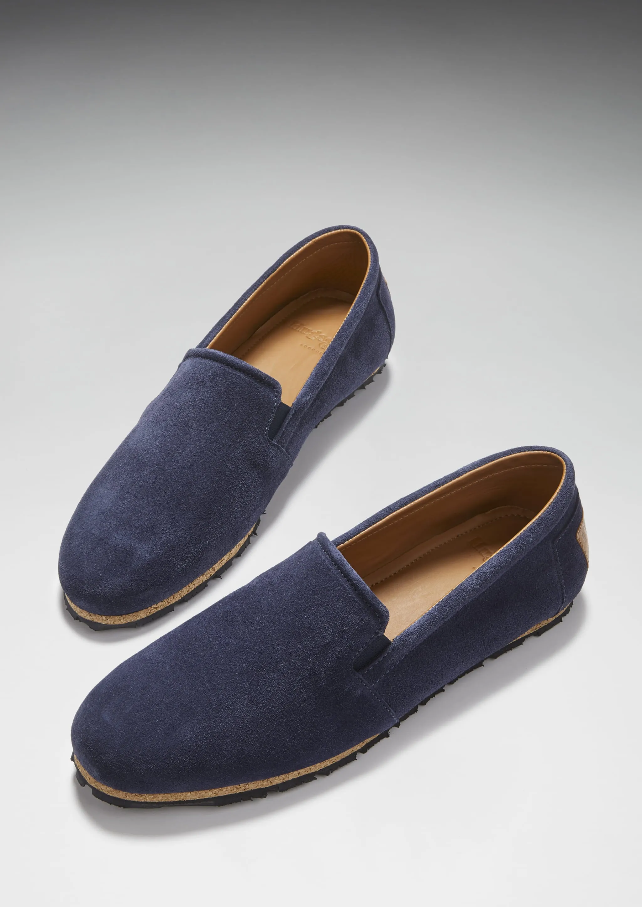 Airy Mesh Tyre Sole Espadrilles, navy blue suede