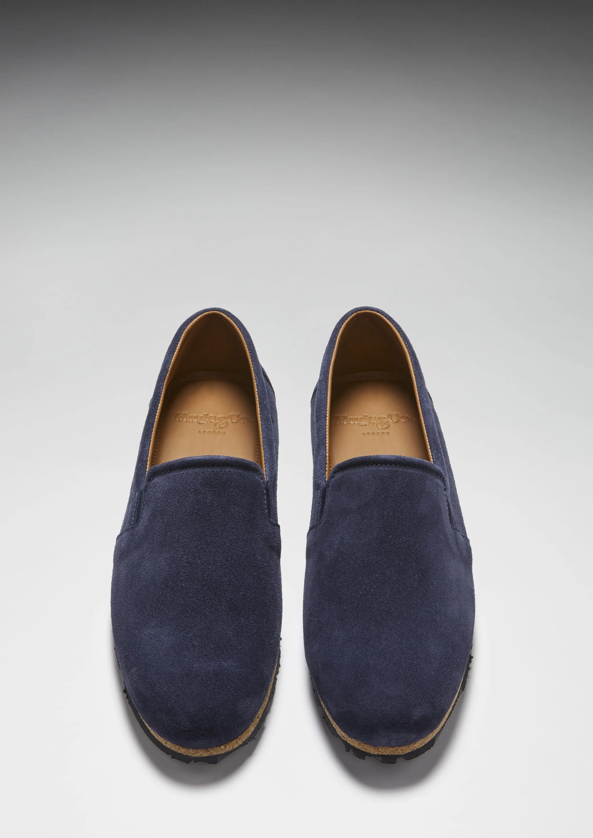 Tyre Sole Espadrilles, navy blue suede Daily Ease Heavy Stride