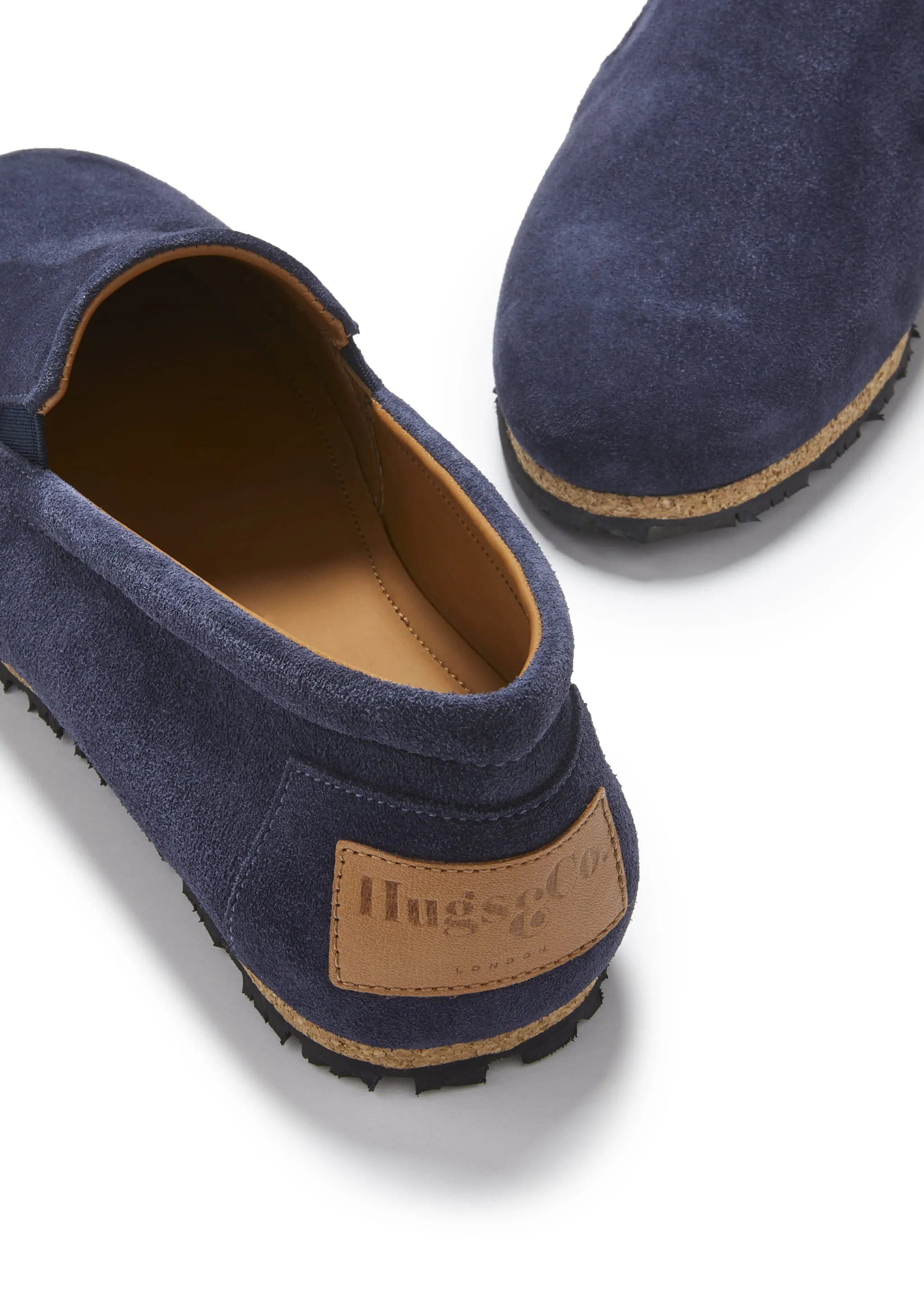 Tyre Sole Espadrilles, navy blue suede Smooth Walk Any Season