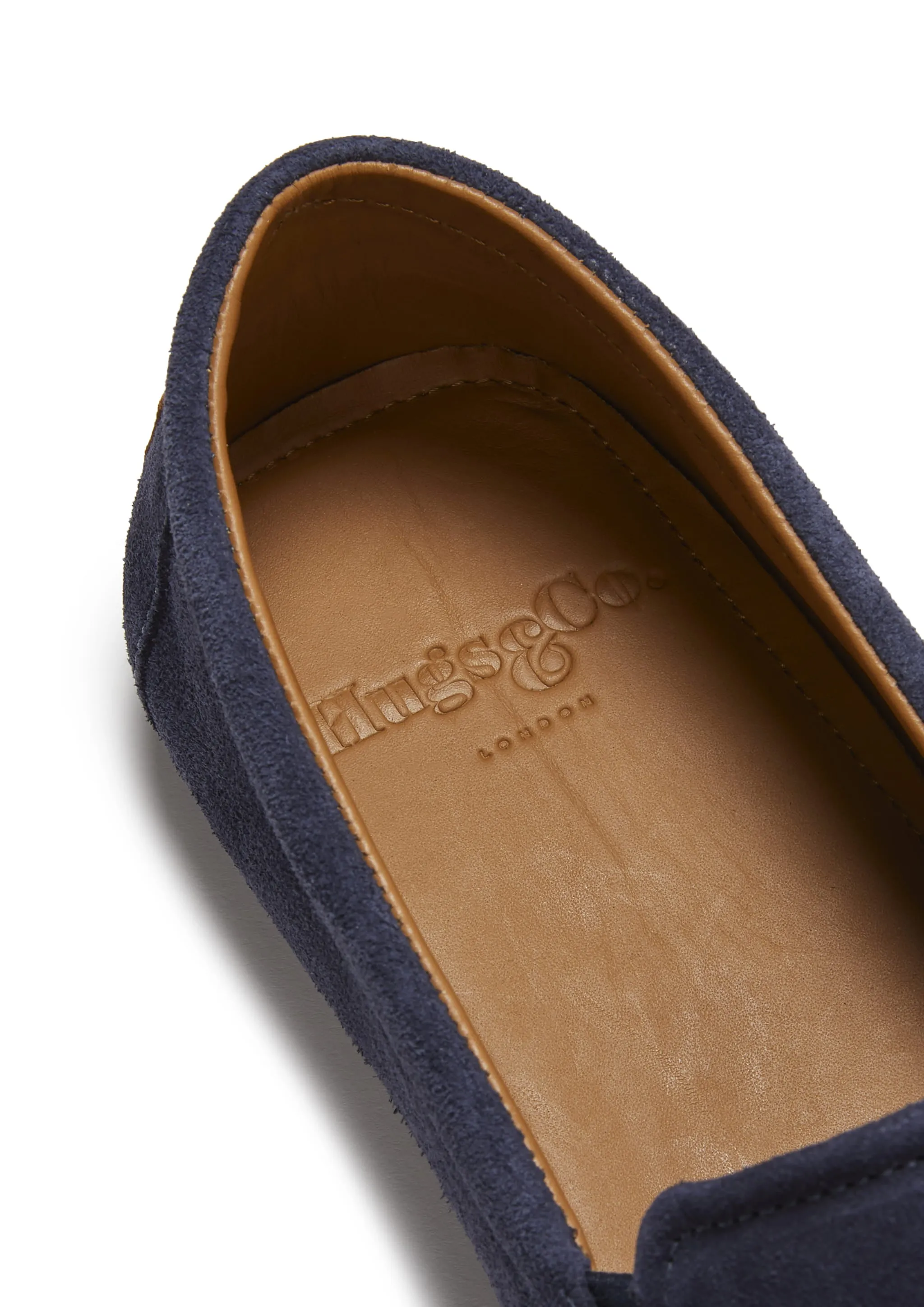 Tyre Sole Espadrilles, navy blue suede Quick Comfort Push Step