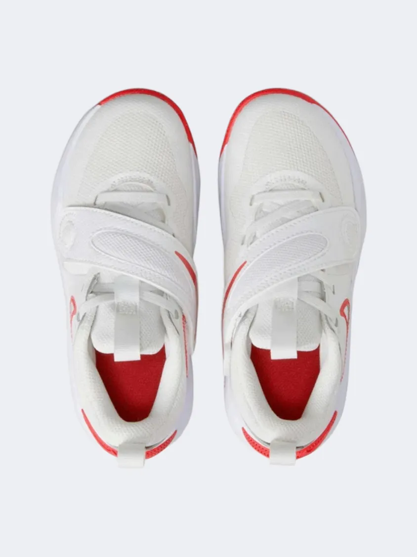 Nike Team Hustle D 11 Ps-Boys Basketball Shoes White Energy Return Tech EVAInsole