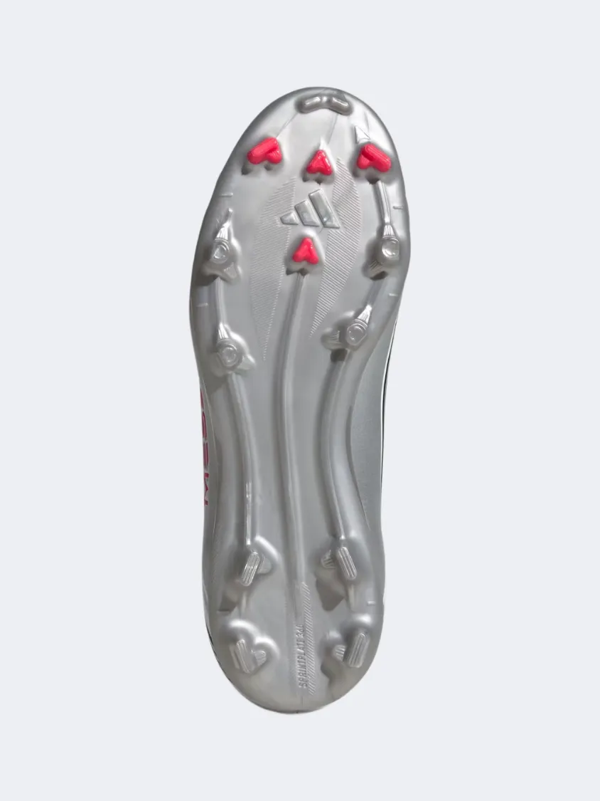 Adidas F50 Messi League Firm/Multi-Ground Cleats Kids Football Shoes White/Red/Silver Agile Moves Spring Speed