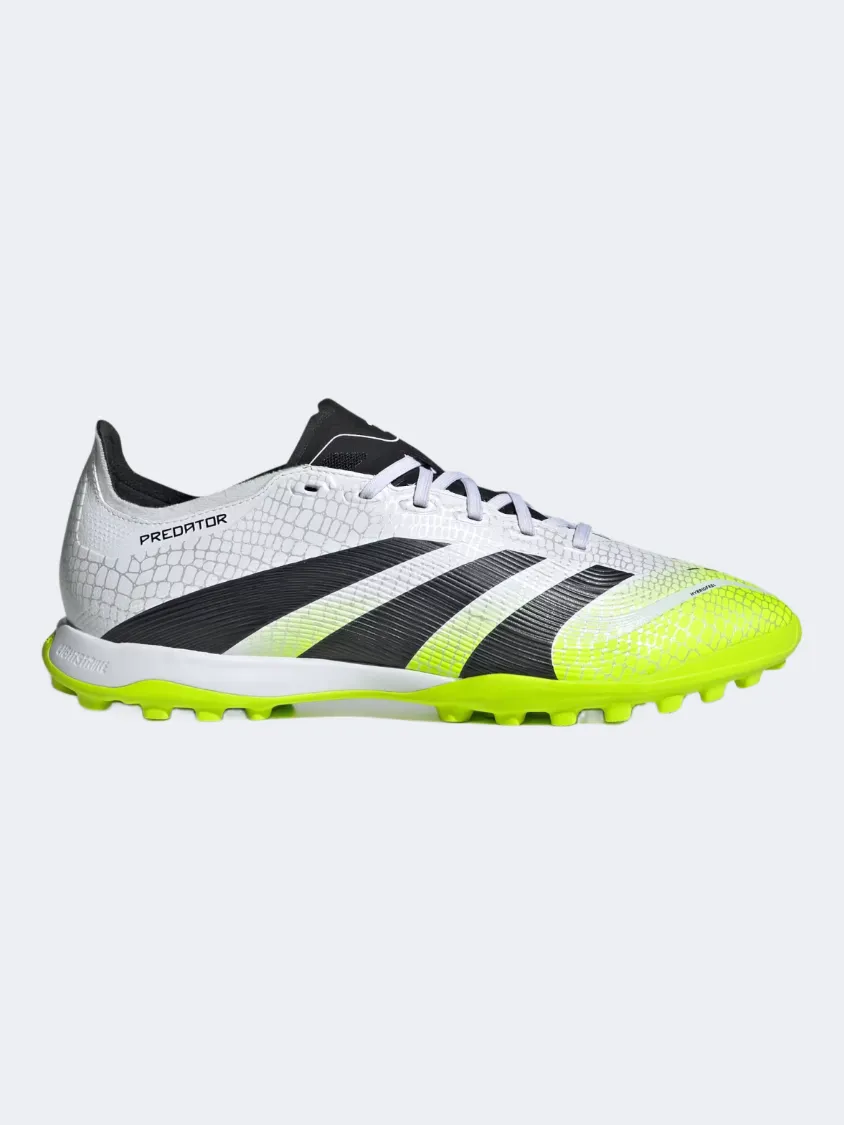 Sports Enthusiast Dry Comfort Adidas Predator League Turf Cleats Unisex Football Shoes White/Black/Lemon