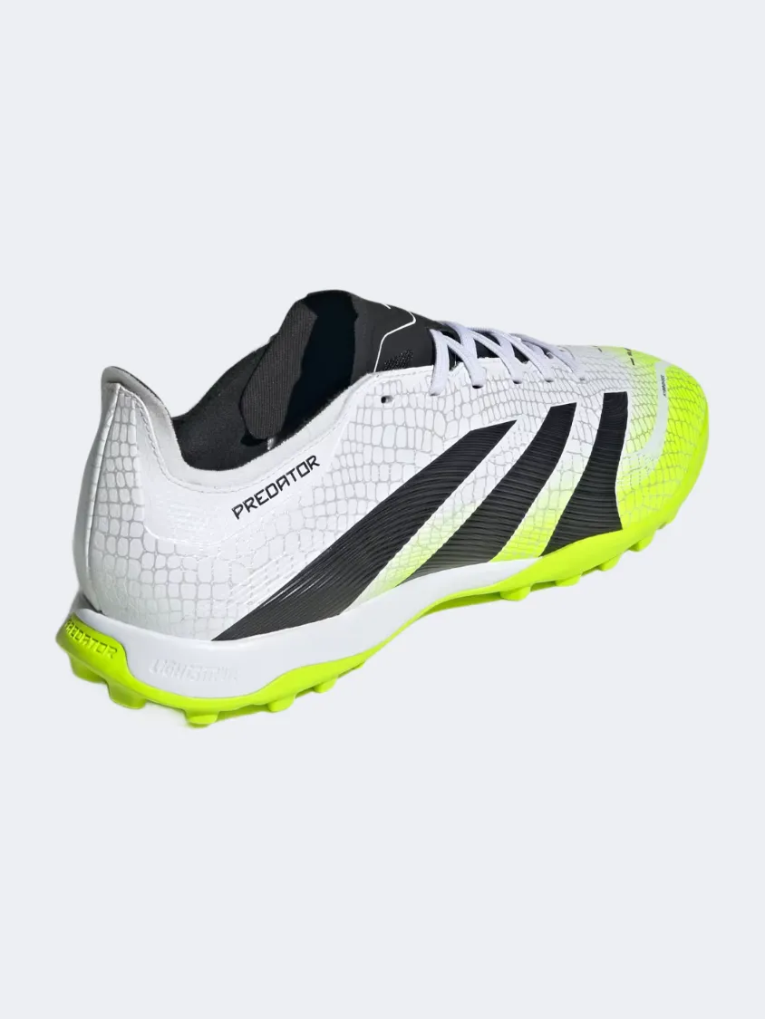 Adidas Predator League Turf Cleats Unisex Football Shoes White/Black/Lemon Track Game Defense Core
