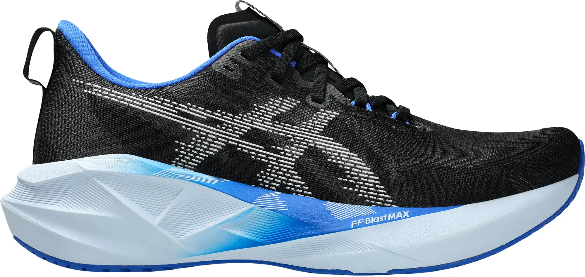 Ultra Light Hiking Trails Asics NovaBlast 5 Mens Running Shoes - Black