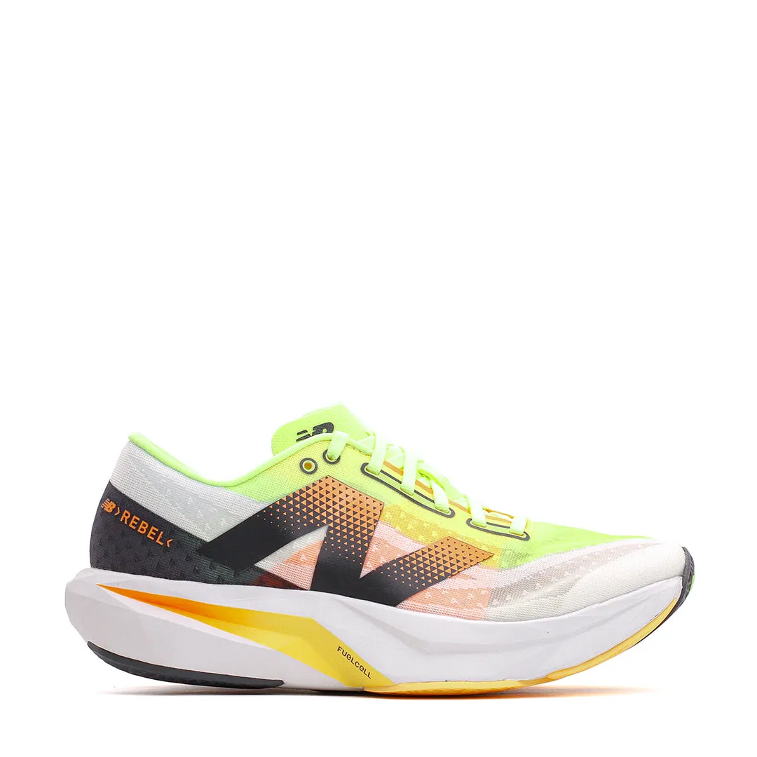 New Balance Men FuelCell Rebel v4 White Lime MFCXLL4 Mind Ease Smart Look