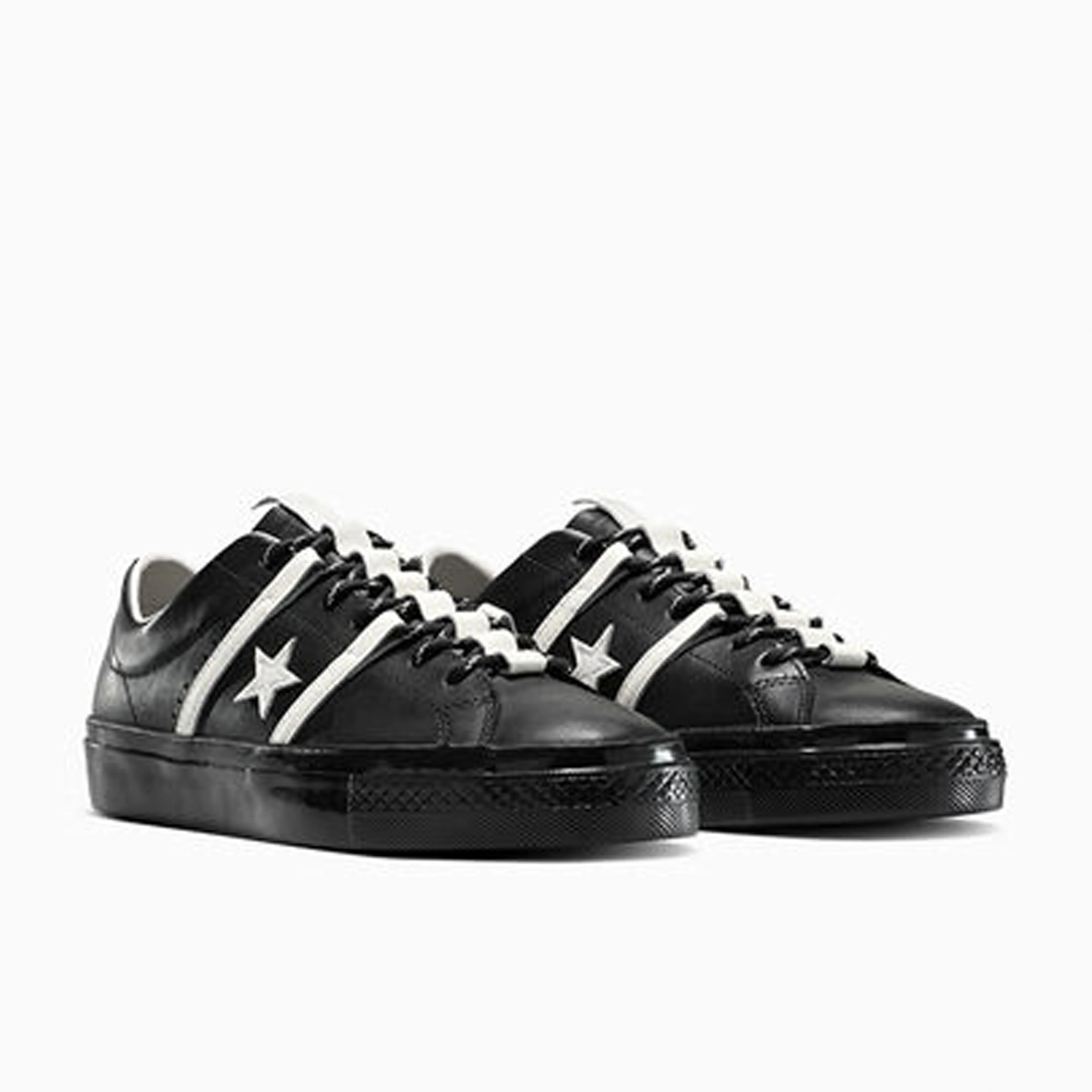Converse CONS X Bobby Dekeyser One Star Academy Pro Skateboarding Shoes - Black / Egret / Egret Elastic Comfort