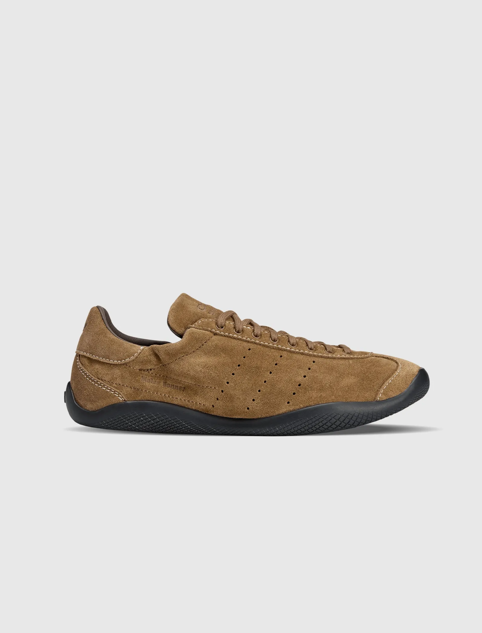 WOMEN'S WALES BONNER LO PRO SUEDE "TAN/BLACK" evening run Athletic