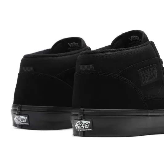 Vans Skate Half Cab Skateboarding Shoes - Black/Black Grip Surface
