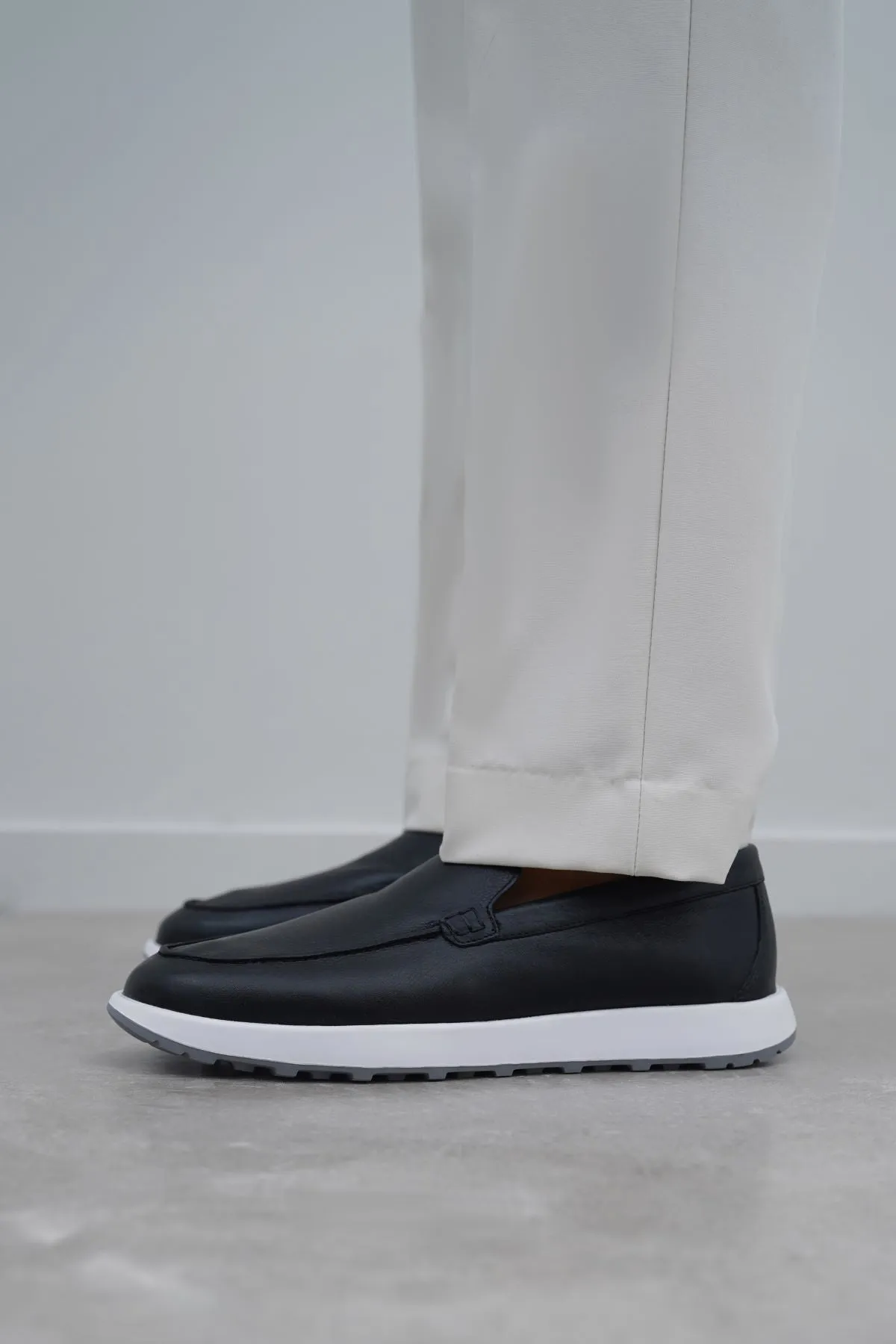 Suede Loafers Lace   Up AIR LEATHER LOAFERS