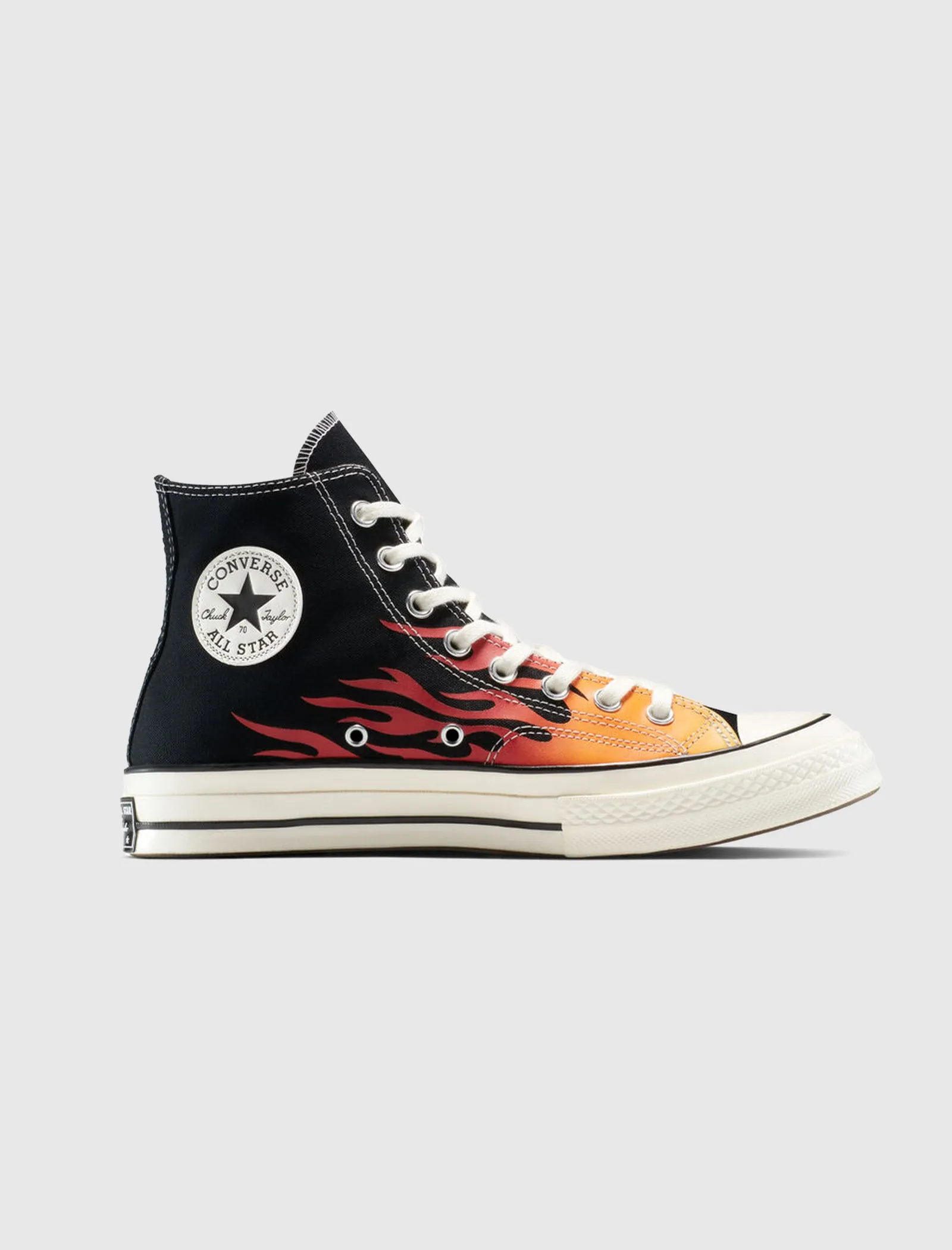 CHUCK 70 FIRE "BLACK/RED/YELLOW" Matte Base Comfort Walk