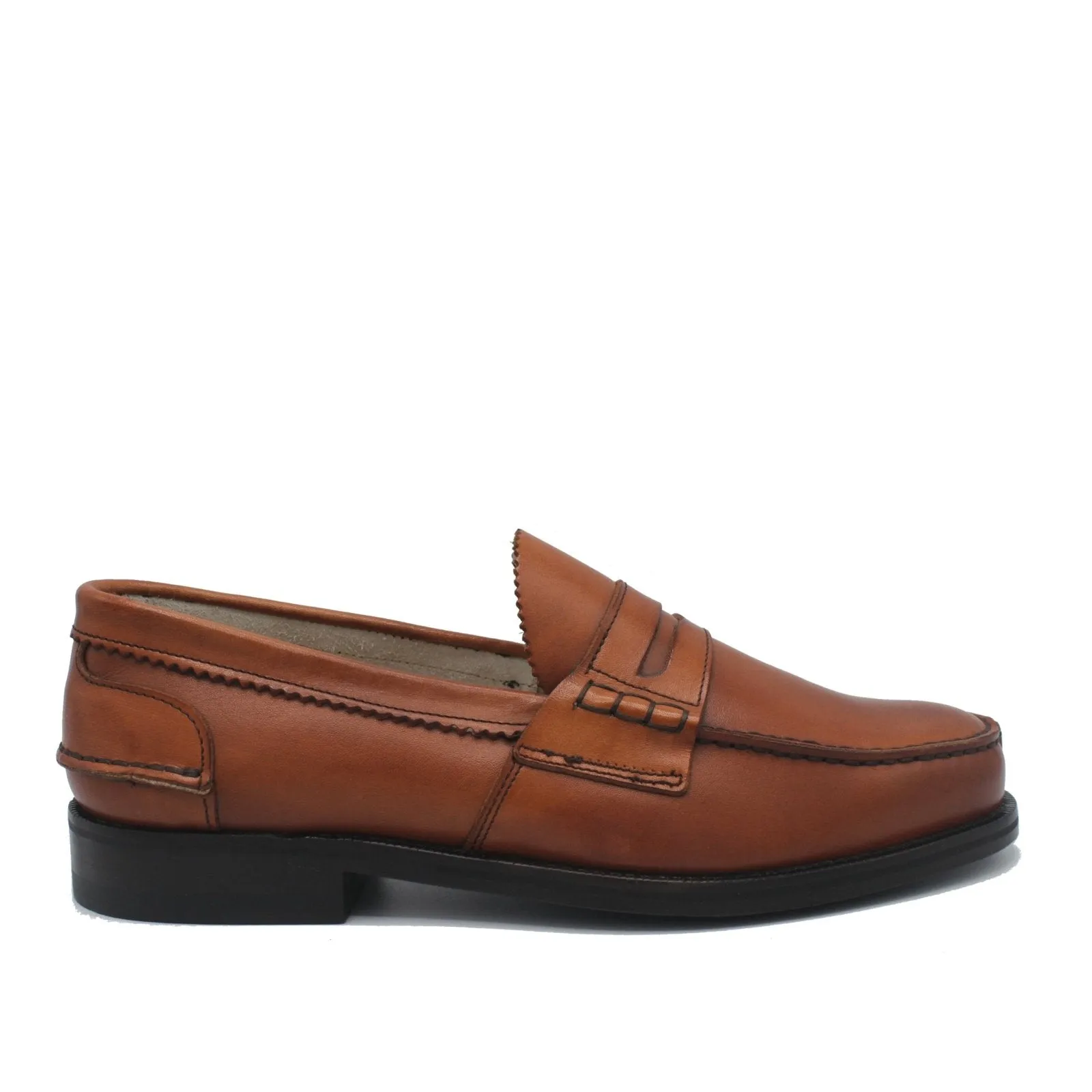 PENNY LOAFER CHESTNUT LEATHER Happy Step Breathable Shoes