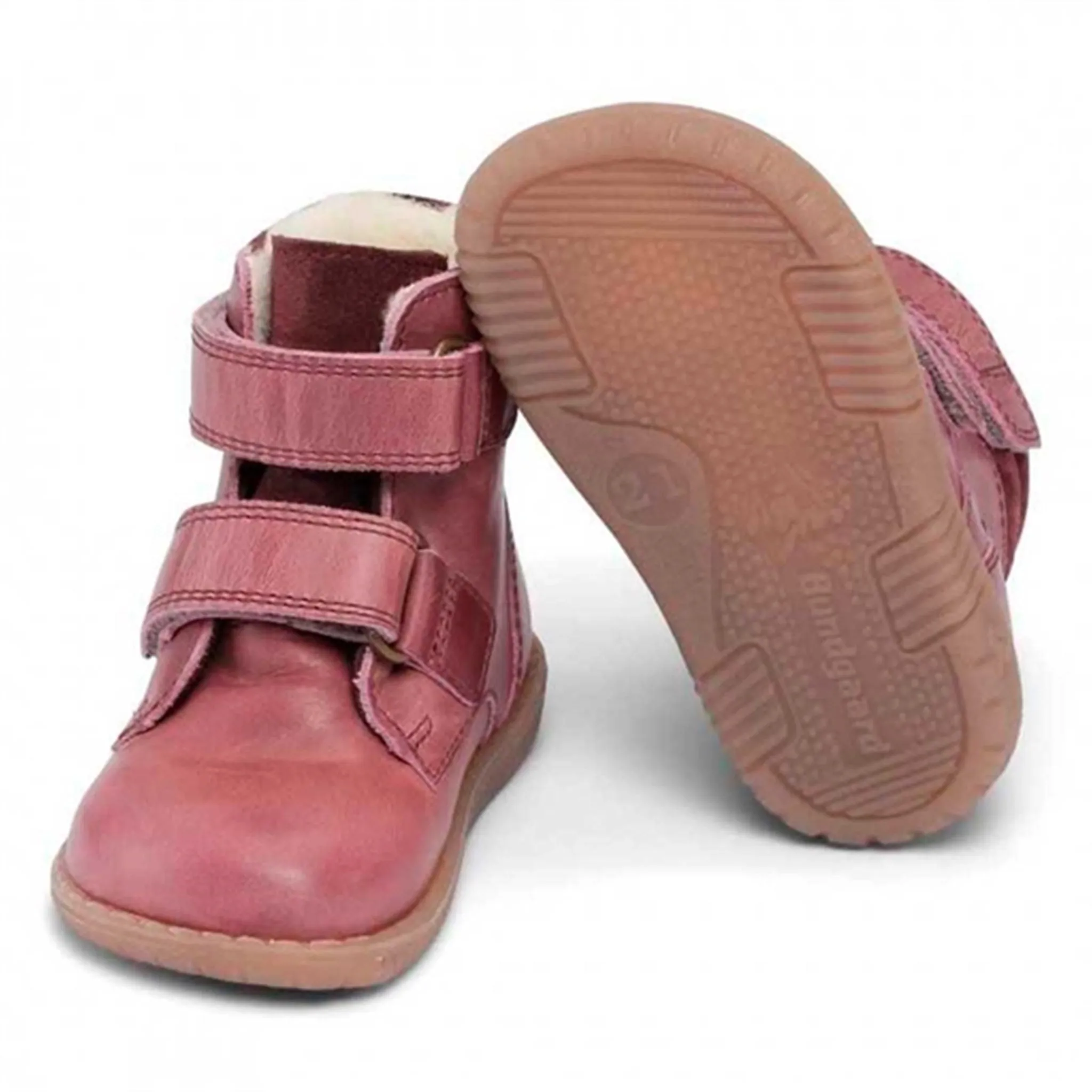 Bundgaard Rabbit Boots Velcro Dark Rose Cold Trekking Gear