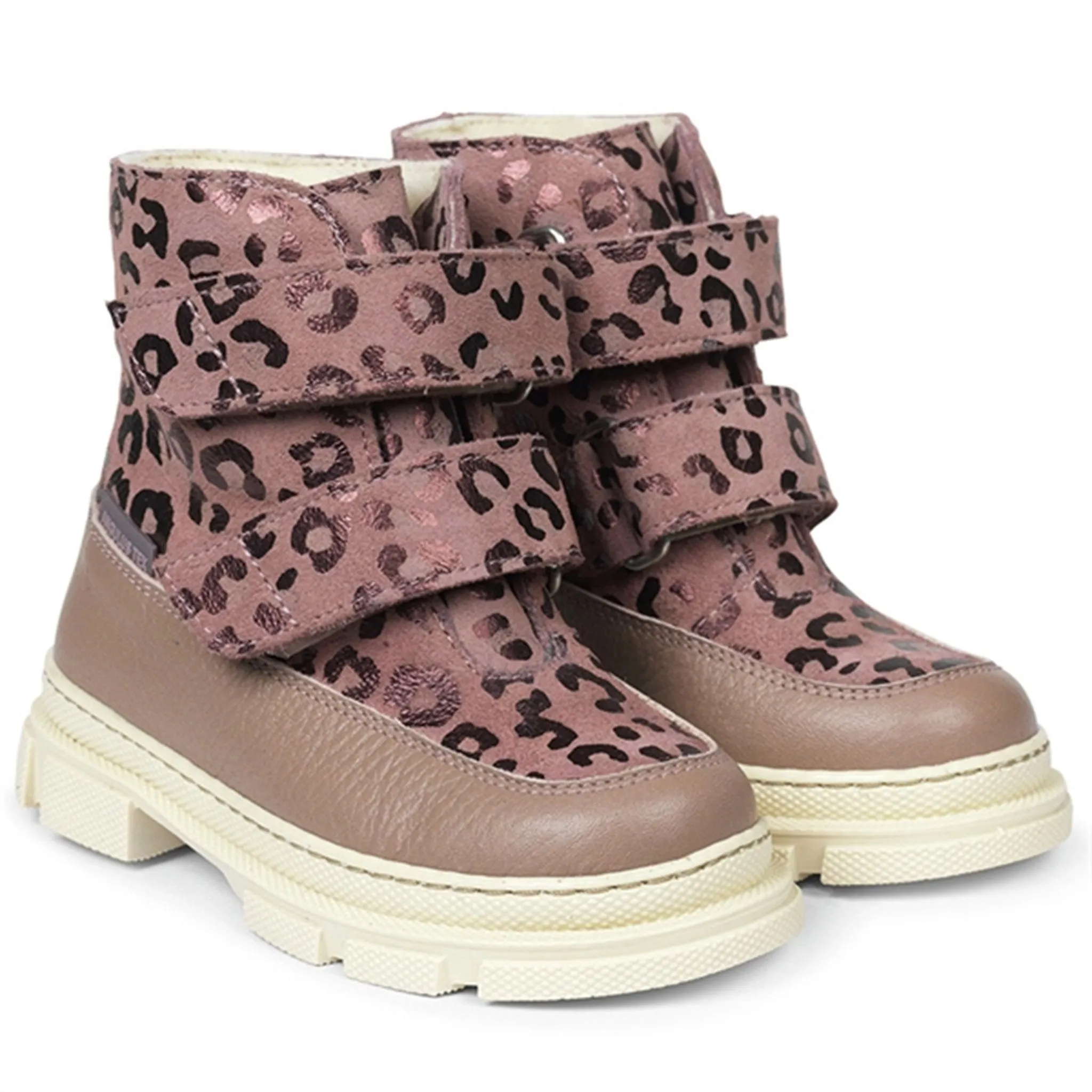 Angulus Tex-Boots w Velcro and Wool Lining Rose/Rose Leo Snow Movement Gear