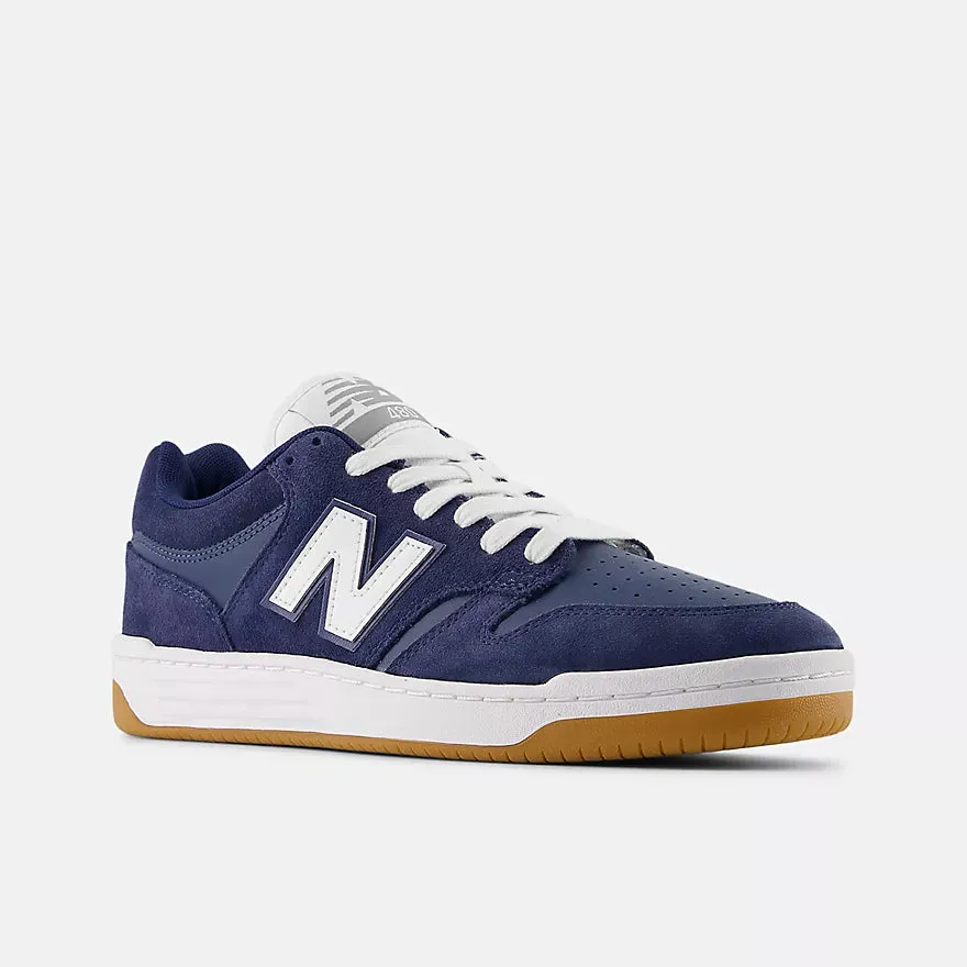Foot Stability New Balance Numeric 480 Wide Shoes - Navy/White