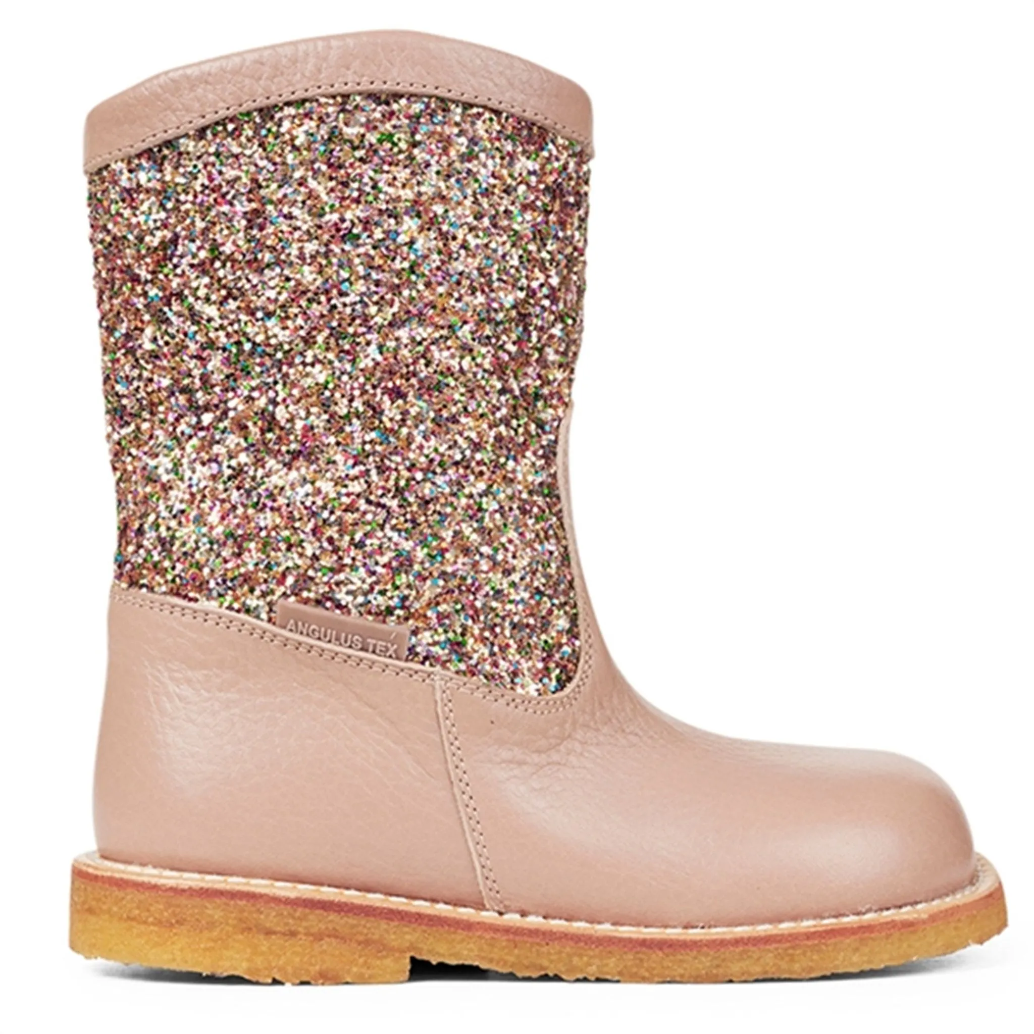 Angulus Tex Boots With Zipper Make Up/Multi Glitter Heavy Duty Winter Gear