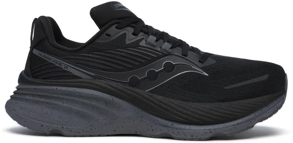 City Bright Saucony Hurricane 24 Mens Running Shoes - Black