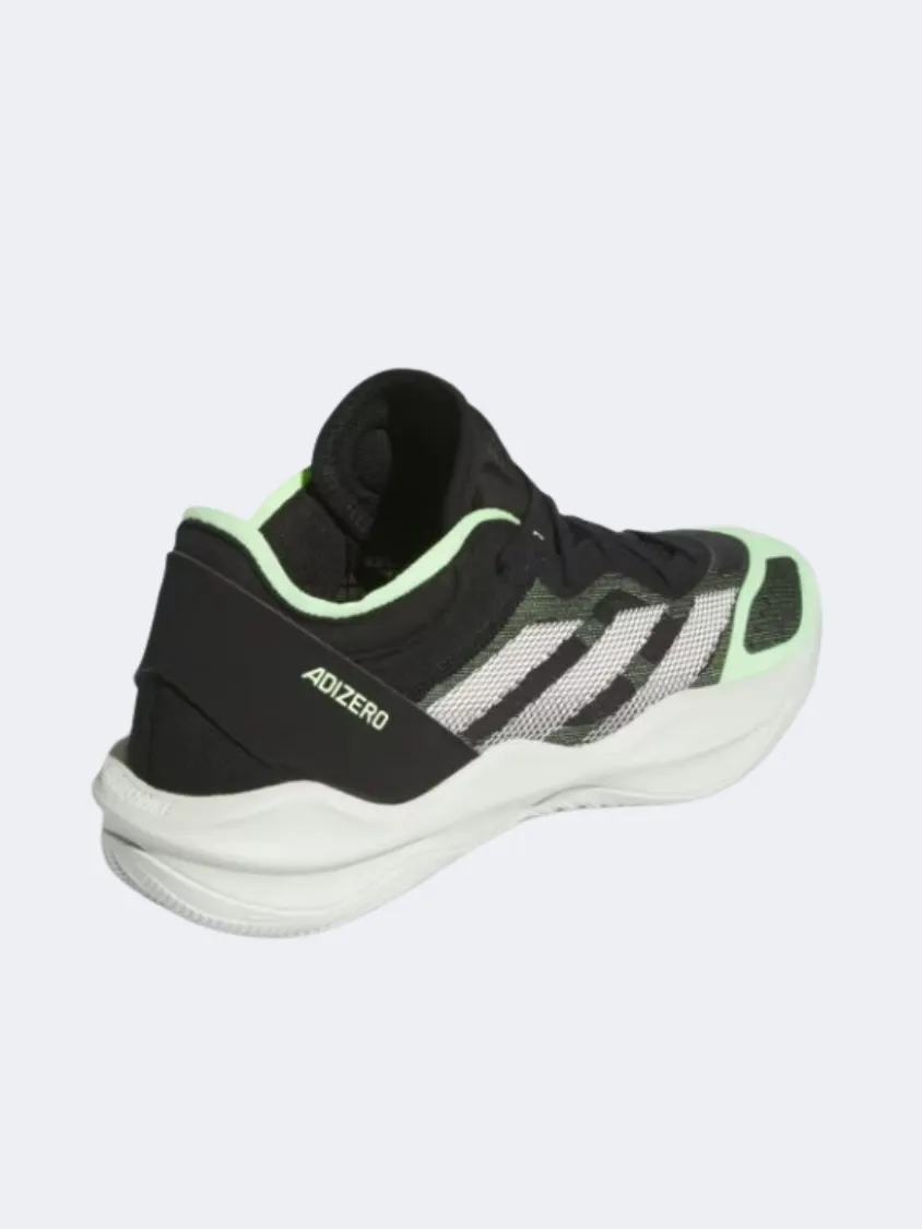 Adidas Adizero Select 2 Men Basketball Shoes Black/White/Green Multi Layer Foam