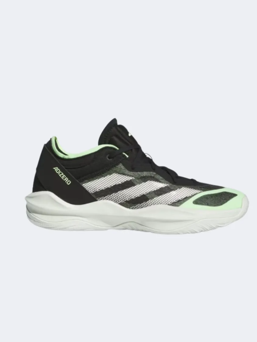 Adidas Adizero Select 2 Men Basketball Shoes Black/White/Green Sturdy Construction