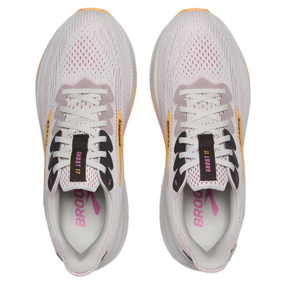Personalized Fit Brooks Women's Ghost 17 Running Shoes in Oyster/Apricot/Pink AW25