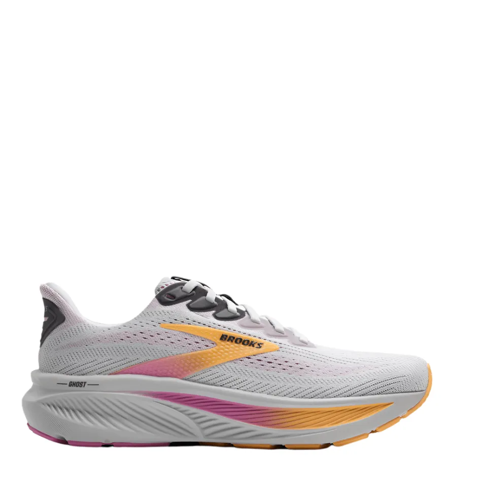Brooks Women's Ghost 17 Running Shoes in Oyster/Apricot/Pink AW25 modern - style shoes
