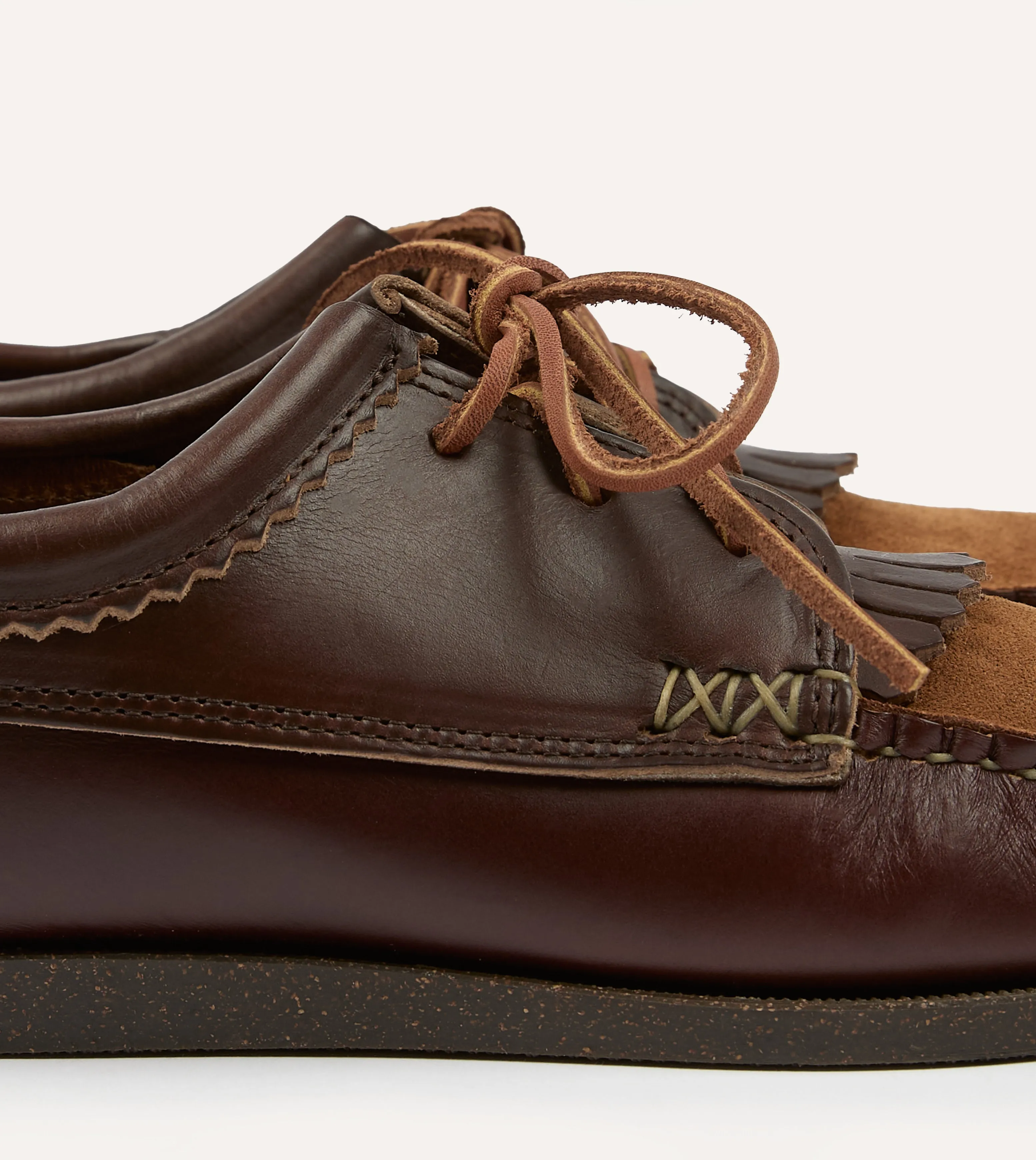 Yuketen Brown Kiltie Blucher with Camp Sole Hill Walk