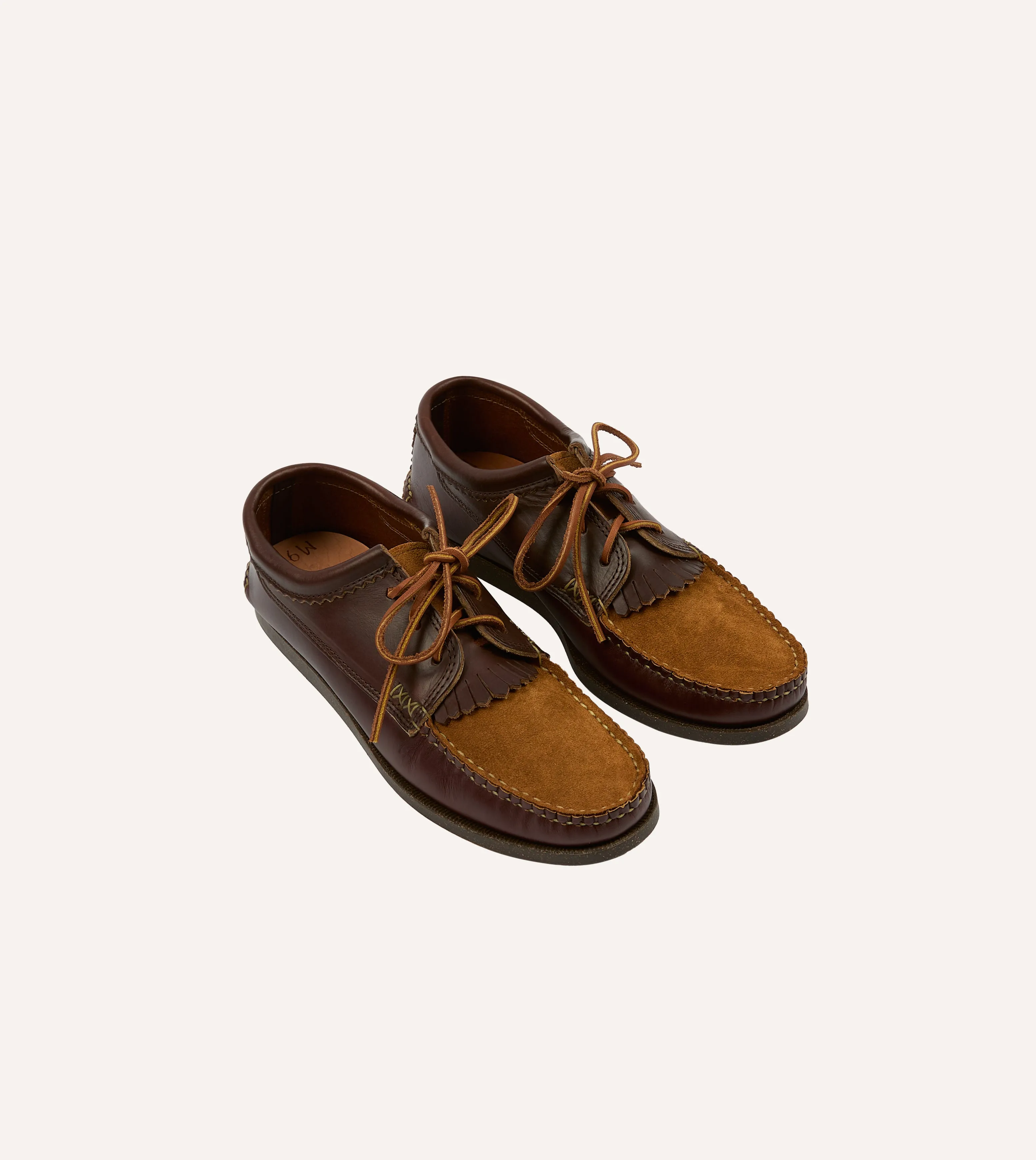 Yuketen Brown Kiltie Blucher with Camp Sole Street Cool