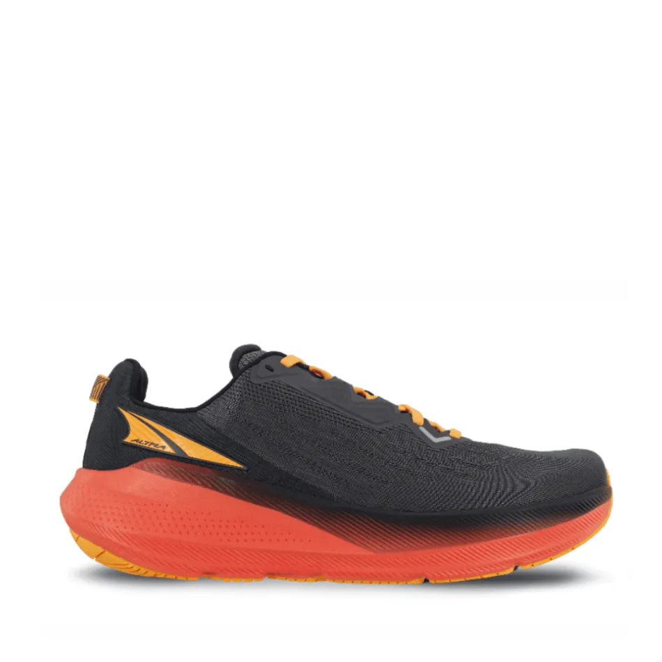 Altra Men's FWD Via Running Shoes in Black/Orange SS25 ergonomic - design shoes Foam Cushion