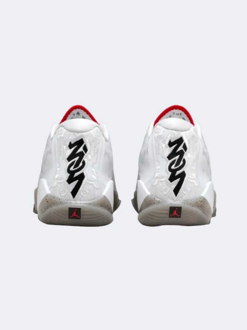Nike Zion 3 Men Basketball Shoes White/Grey/Red School Play