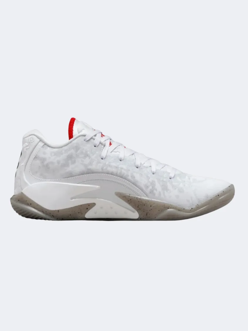 Nike Zion 3 Men Basketball Shoes White/Grey/Red Triple Density Foam