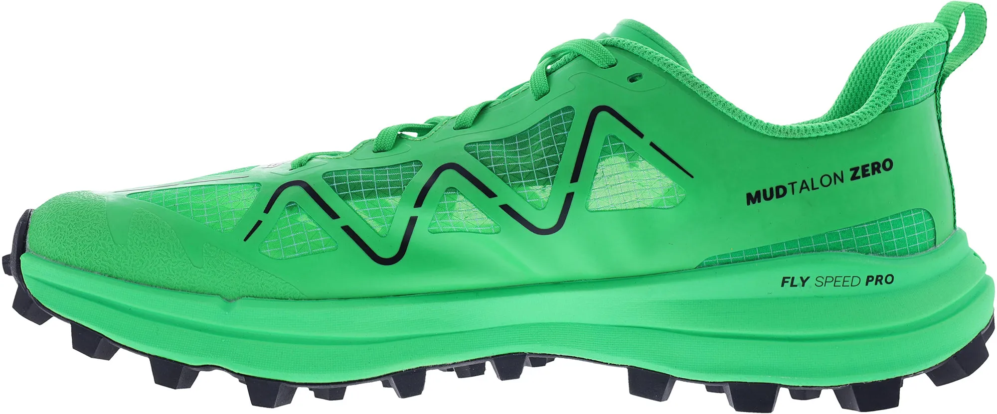 Inov8 MudTalon Zero (Precision Fit) Mens Trail Running Shoes - Green Soft Material Low Top